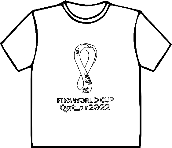 Camiseta de Futbol Copa Mundial de la FIFA Qatar 2022 de la Copa Mundial de la FIFA 2022