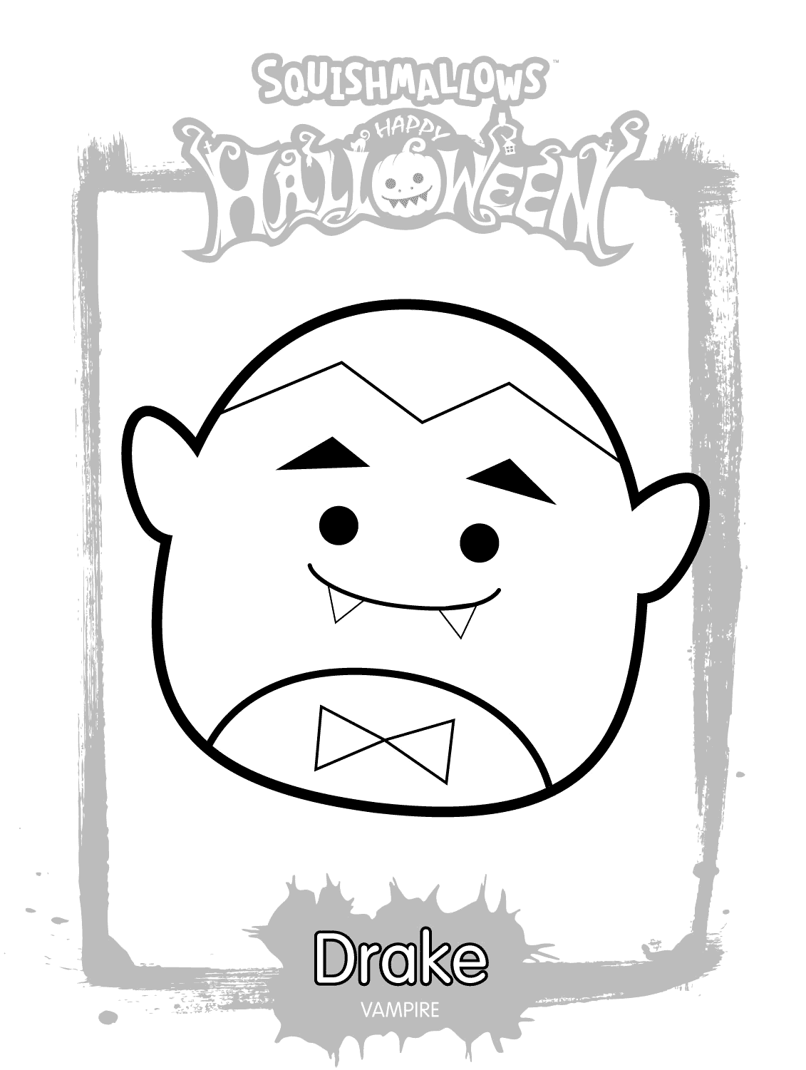 Squishmallows Drake Coloring Pages