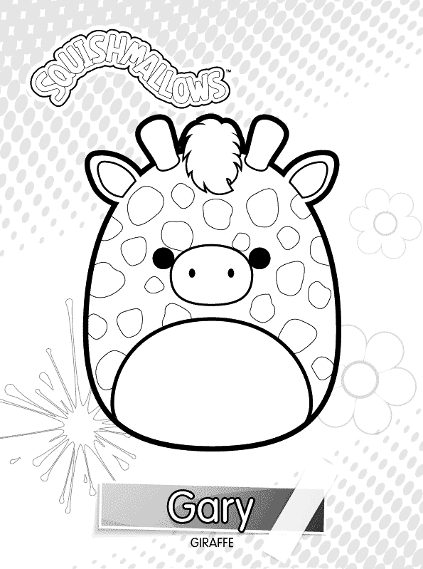 Squishmallows Gary Coloring Page