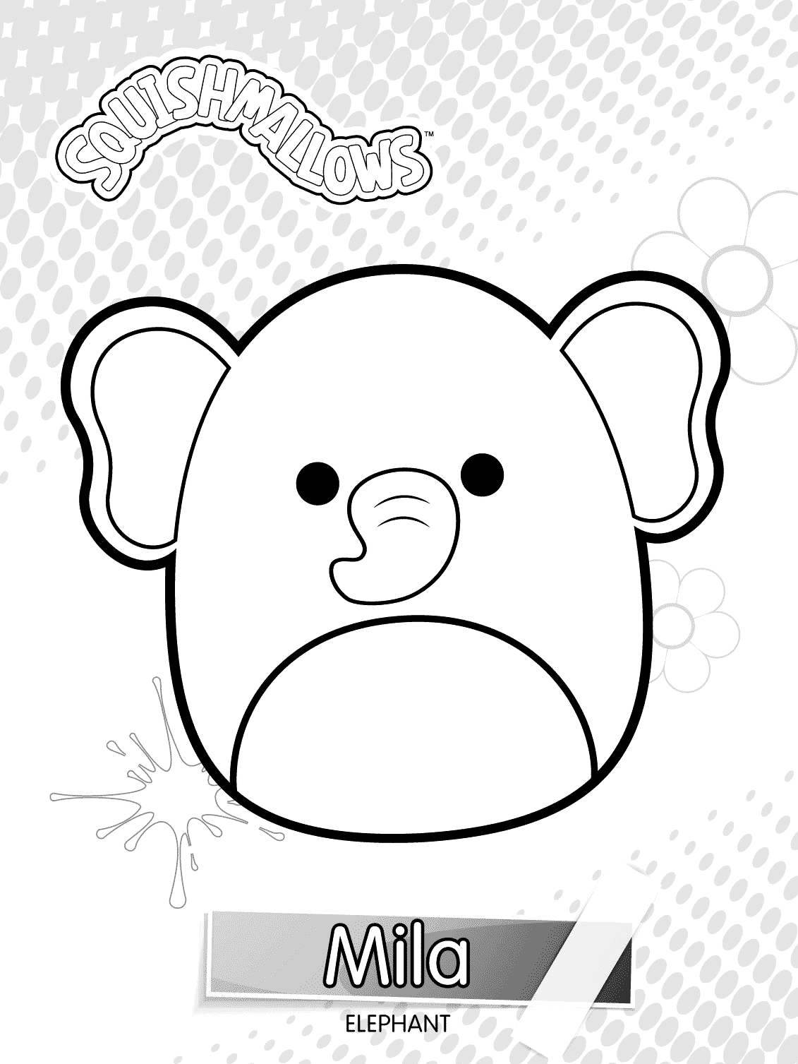 Squishmallows Mila Coloring Pages