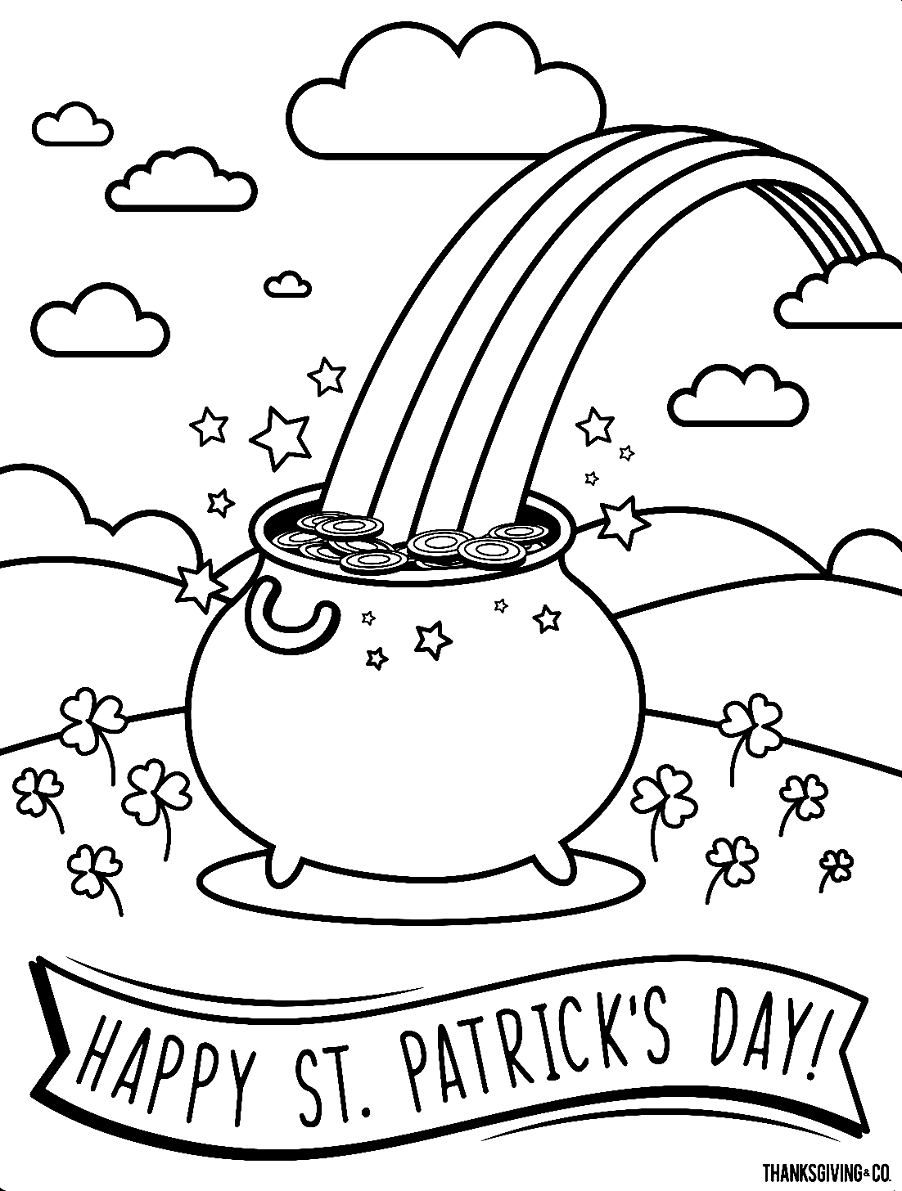 St Patrick's Day Image Coloring Pages