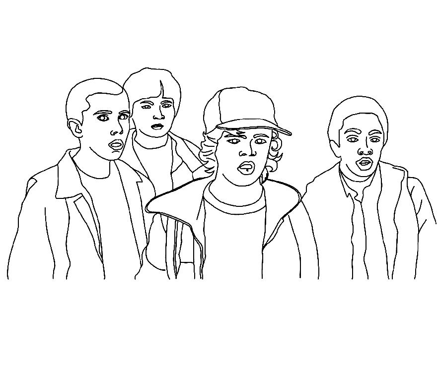 Stranger Things coloring book from Stranger Things