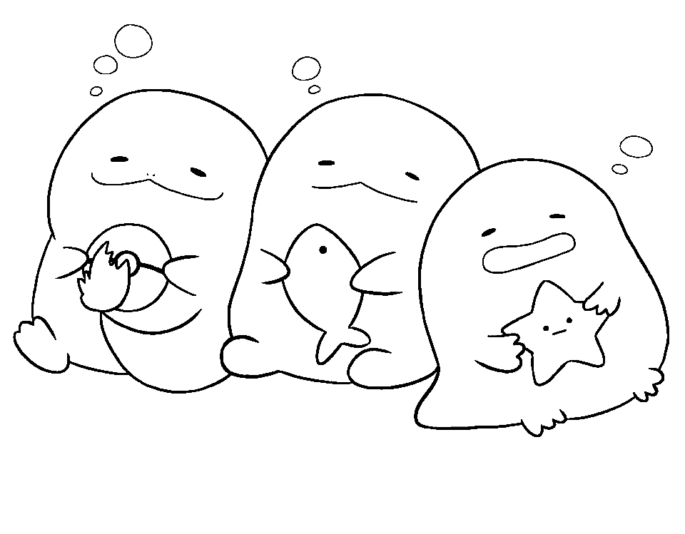 Sumikko Gurashi Pictures Coloring Pages