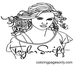 Taylor Swift Coloring Pages