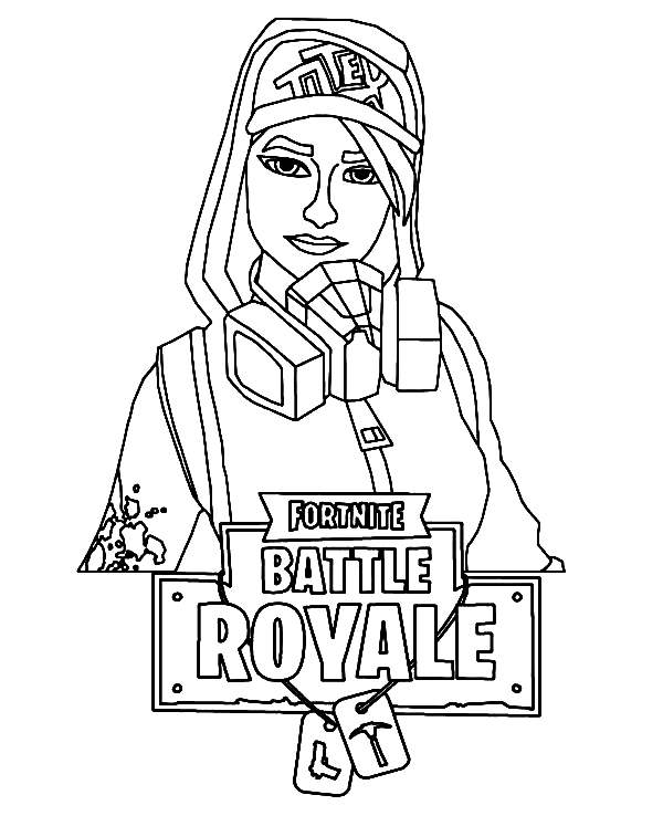 Teknique Fortnite Coloring Page - Free Printable Coloring Pages