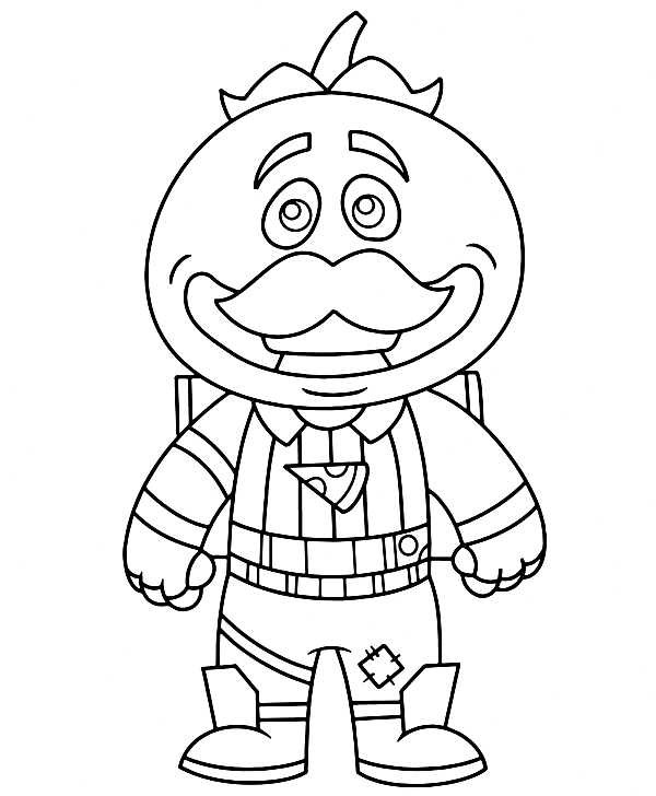 Tomatohead Coloring Pages