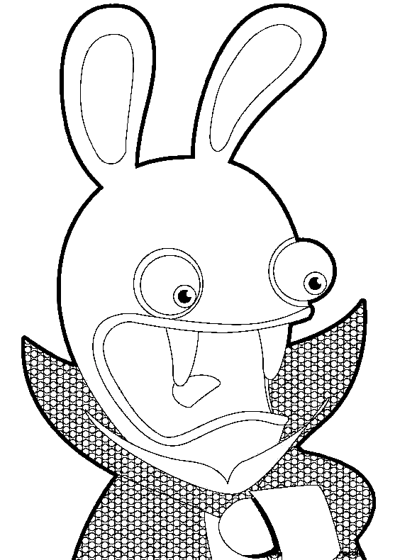 Vampire Raving Rabbids Coloring Pages