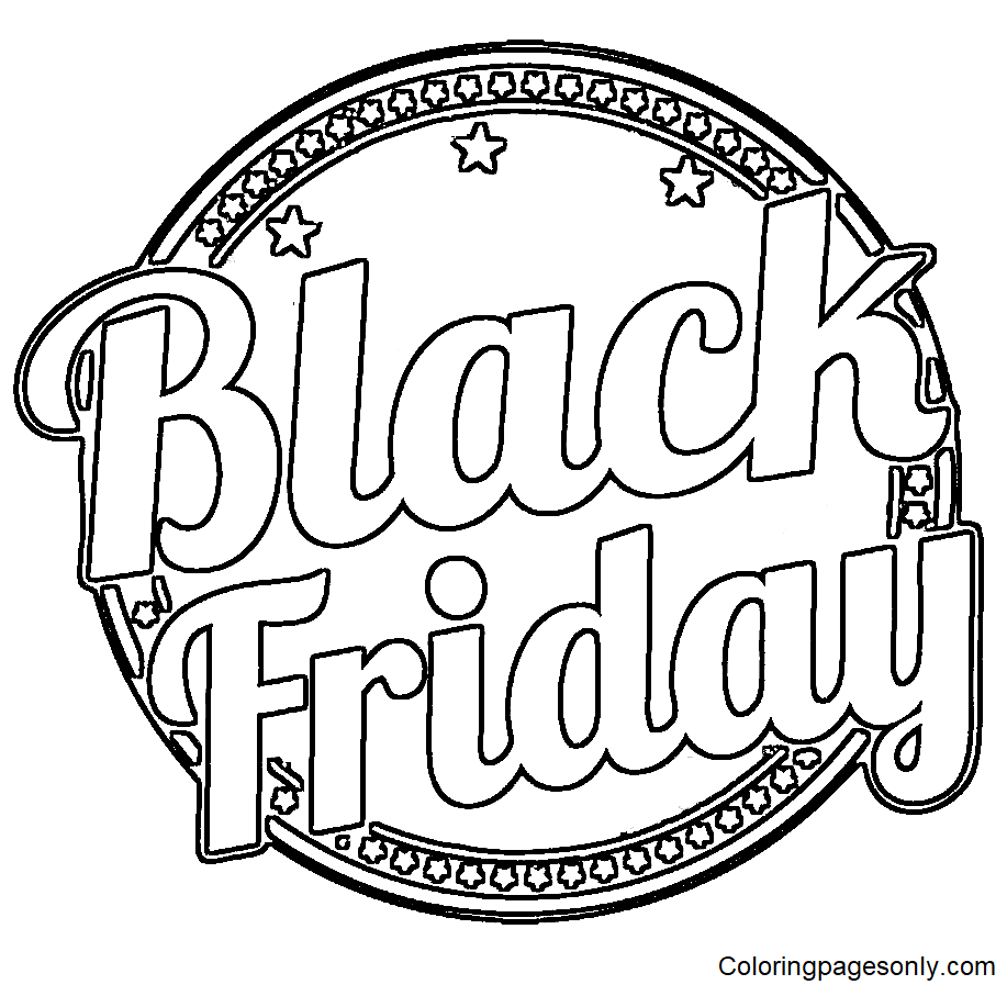Wellcome Black Friday Coloring Pages