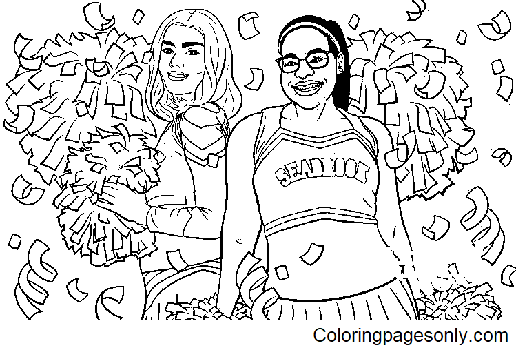 Addison and Bree Coloring Page