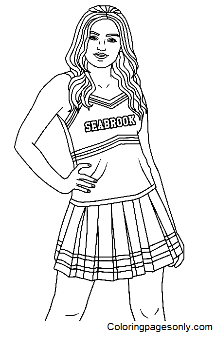 Addison from Disney Zombies Coloring Page