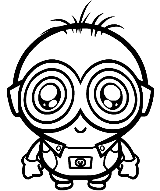 Baby Minion Coloring Page