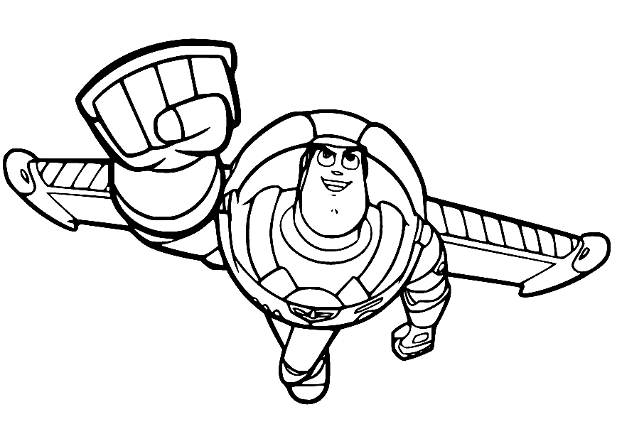 Buzz voando de Buzz Lightyear