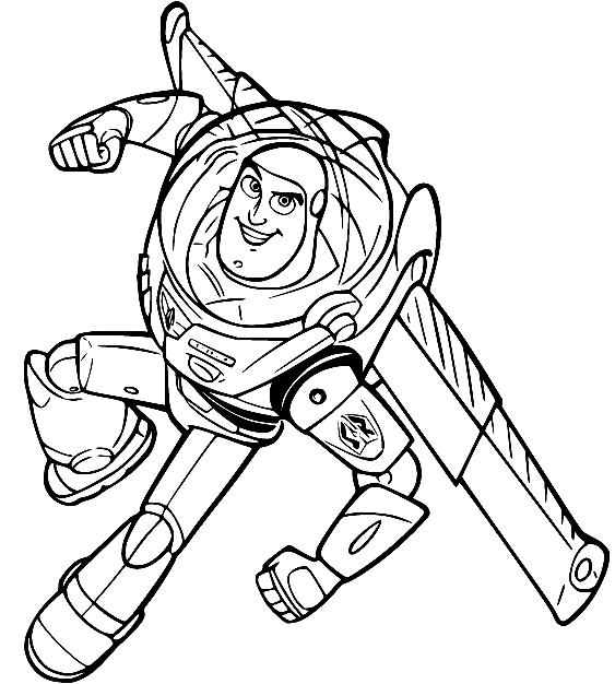 Buzz Lightyear from Toy Story Coloring Pages