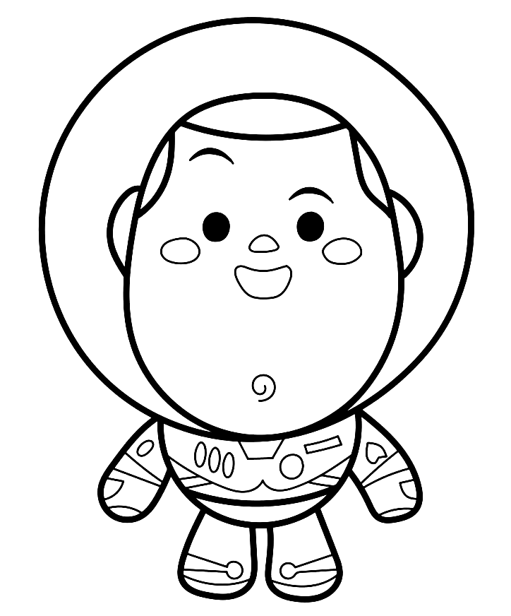 Chibi Buzz Lightyear Coloring Pages
