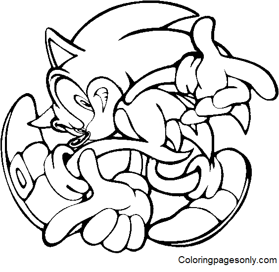 Крутой Соник из Sonic The Hedgehog