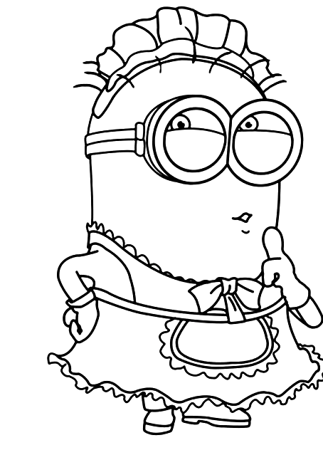 Despicable Me S Free Minion Coloring Pages