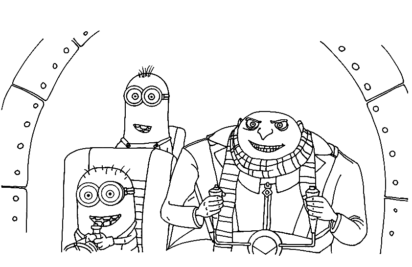 despicable me minion coloring pages