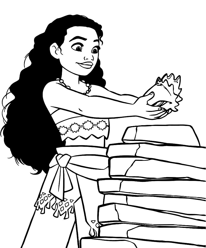 Disney Moana 4 Coloring Pages