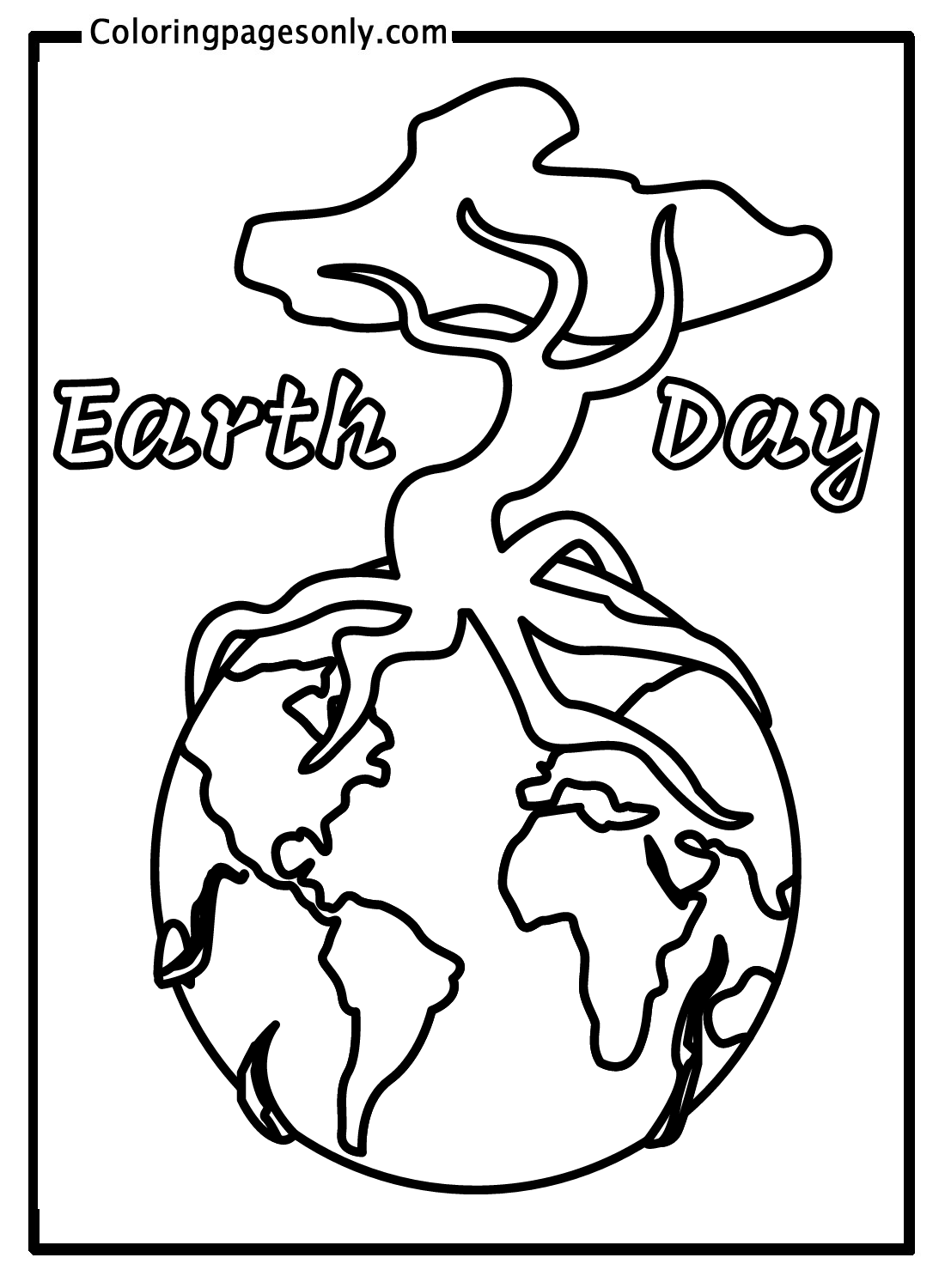 Earth Day Color Sheets Coloring Pages