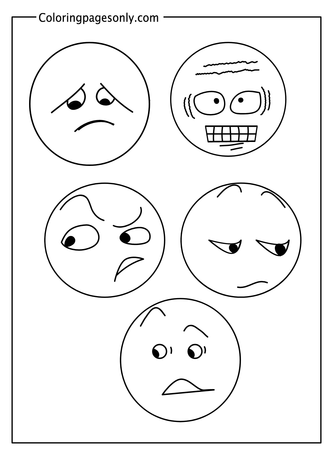 Emotions Angry Coloring Pages