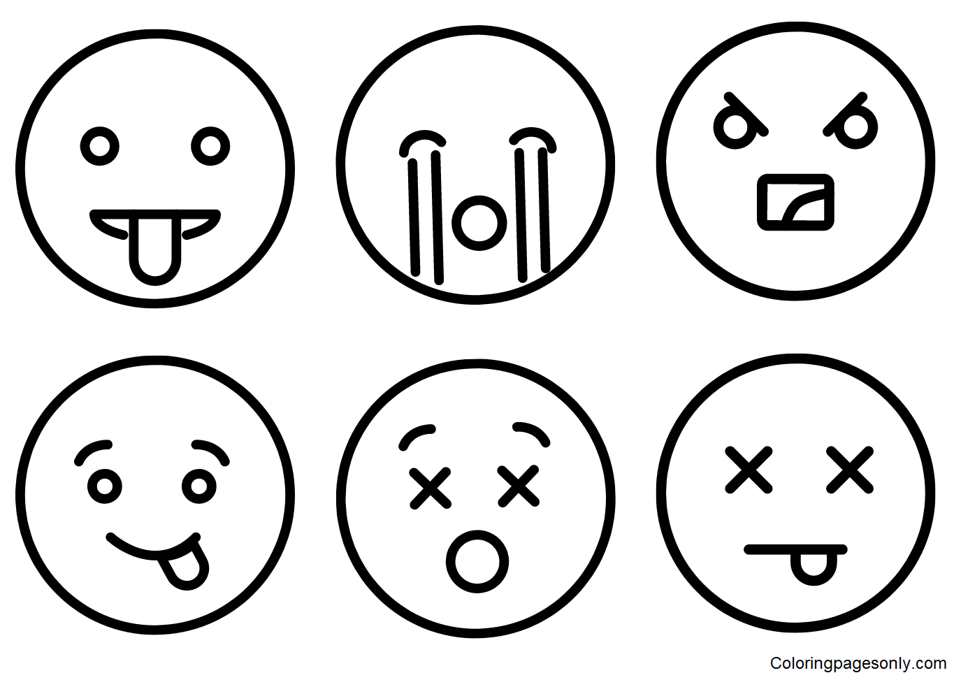 Emotions Coloring Pages Coloring Pages For Kids And Adults