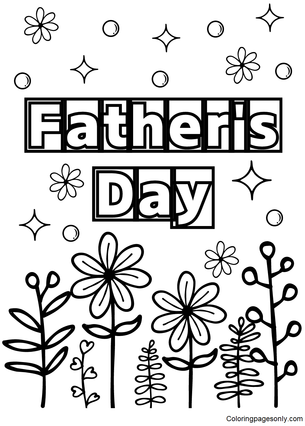 Fathers Day Picture Coloring Pages