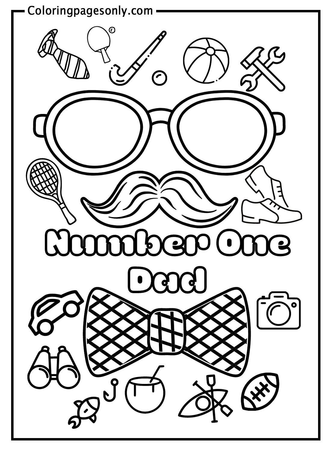 Father's Day Sheets Coloring Pages