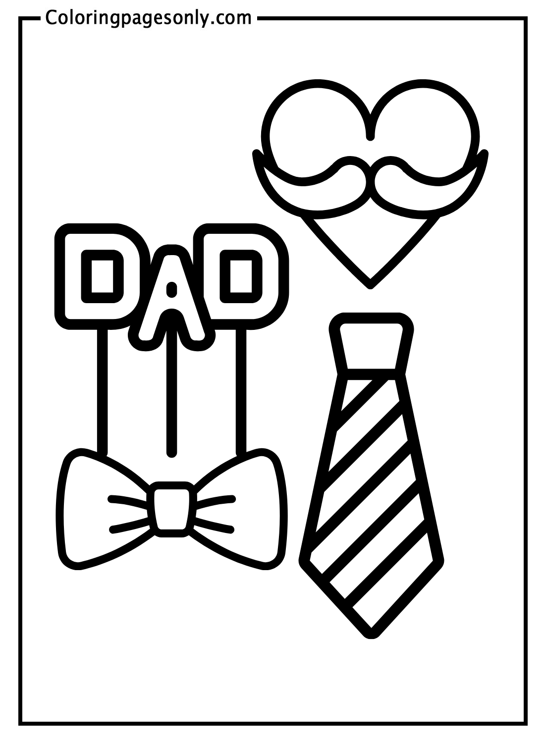Father's Day For Children Coloring Pages