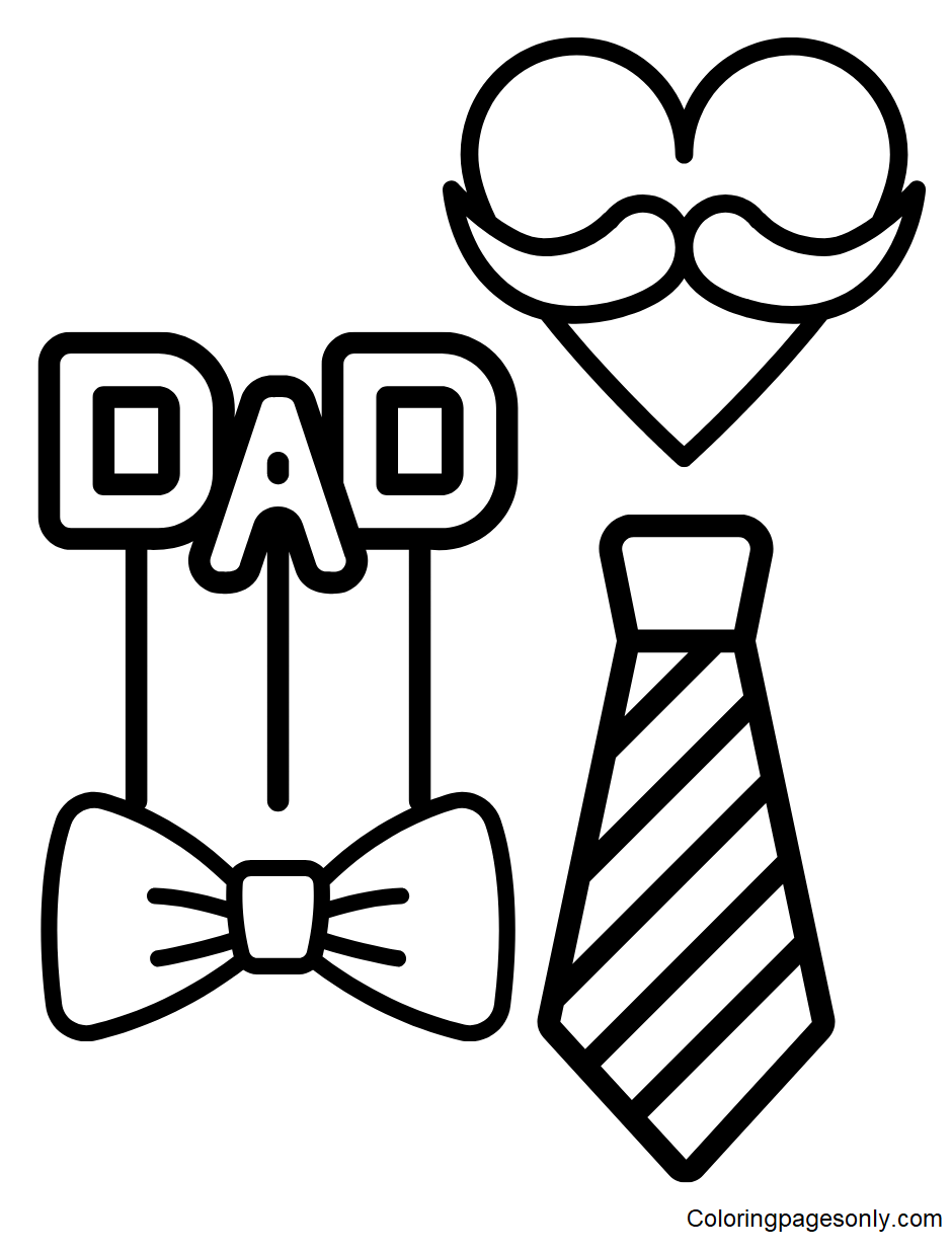 Father’s Day for Children Coloring Pages