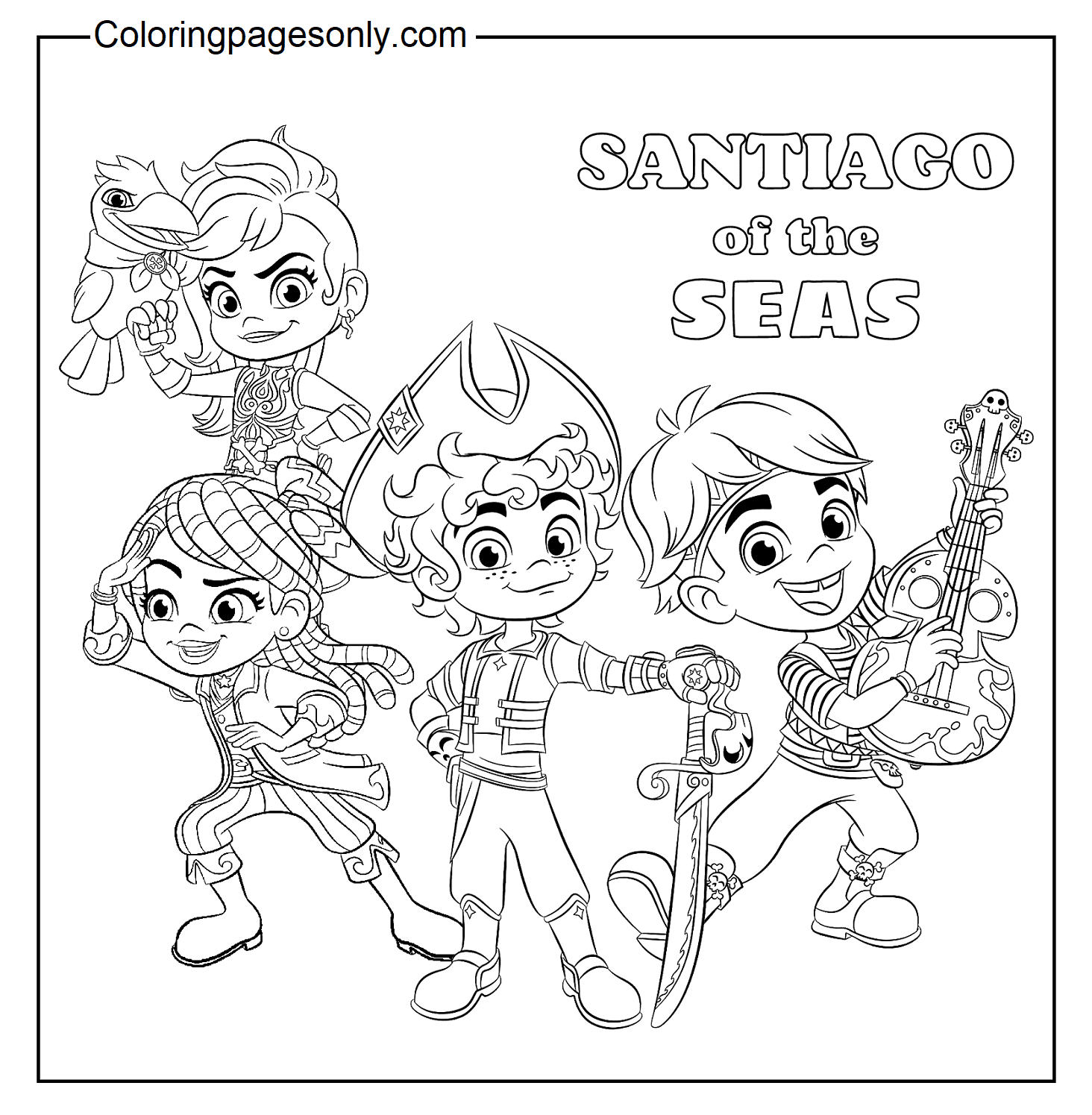 Free Printable Santiago Of The Seas Coloring Pages