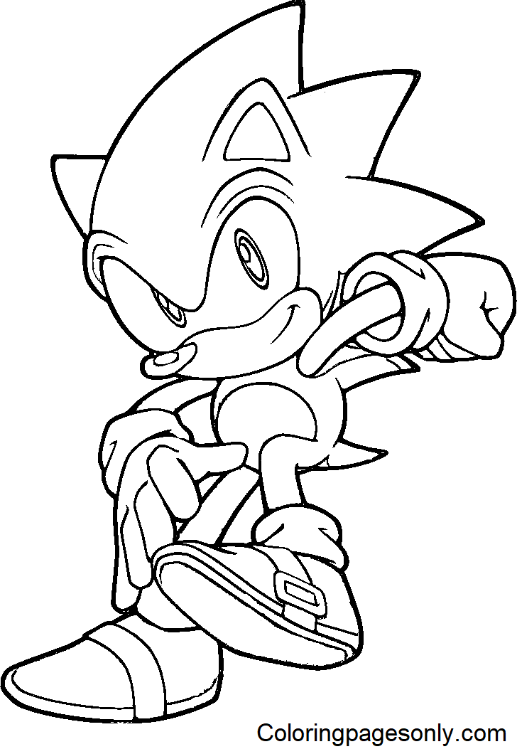 Sonic stampabile gratuitamente da Sonic The Hedgehog