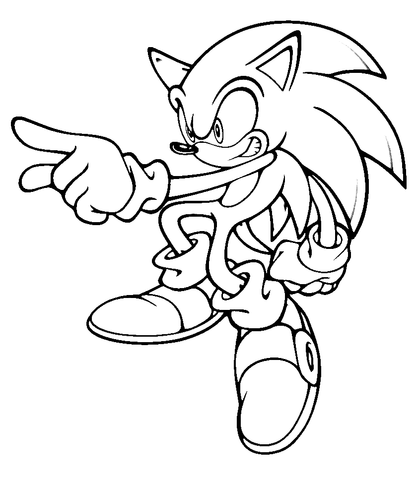 Free Sonic Sheets Coloring Pages
