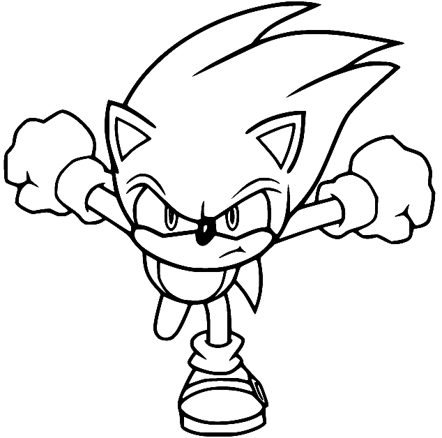 Free Sonic Coloring Pages
