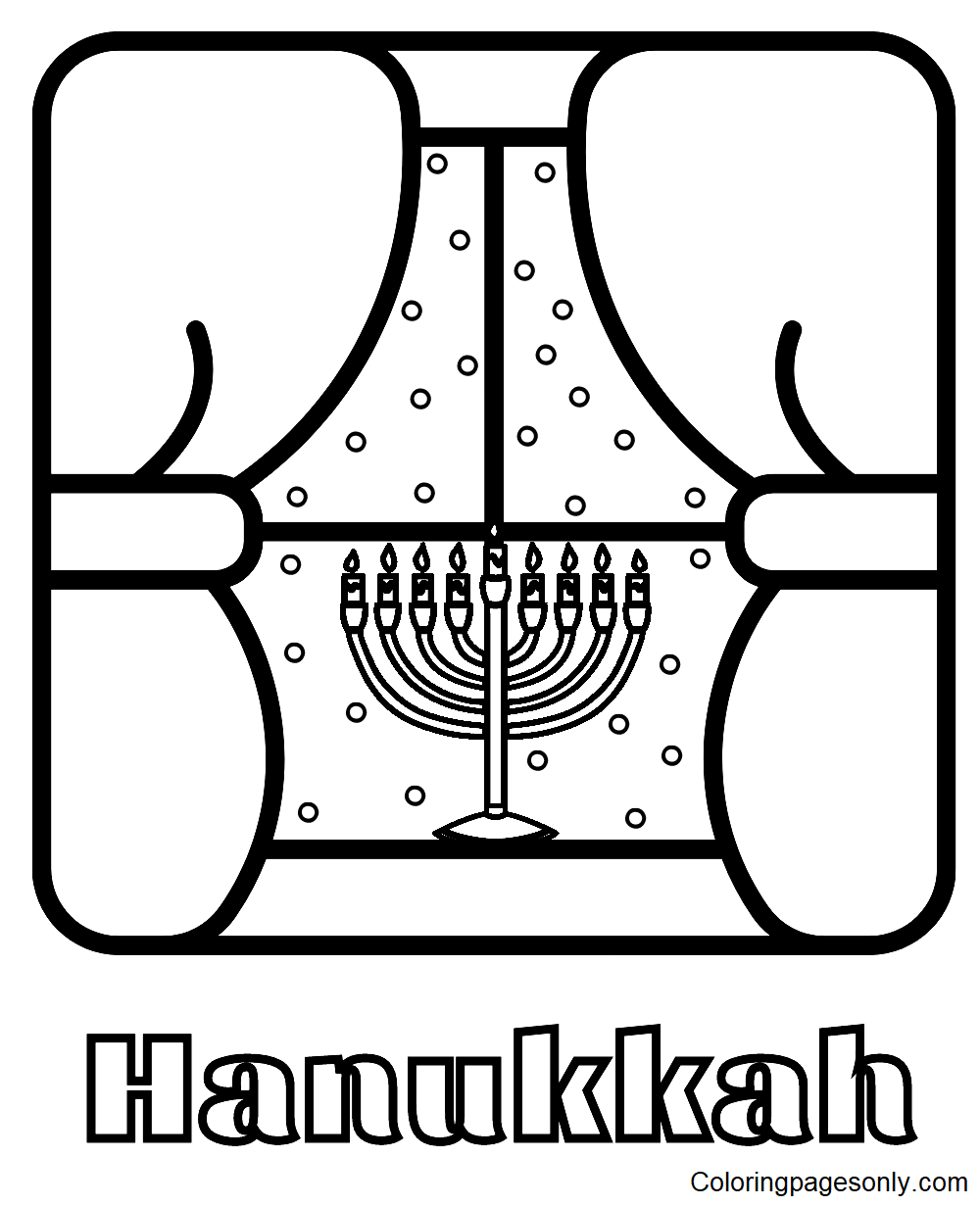 Hanukkah Free Coloring Pages