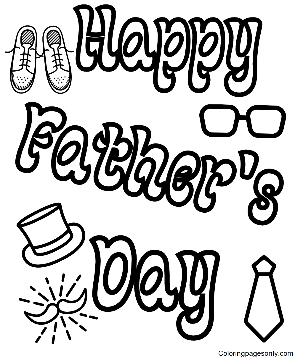 Happy Father’s Day Free Coloring Pages