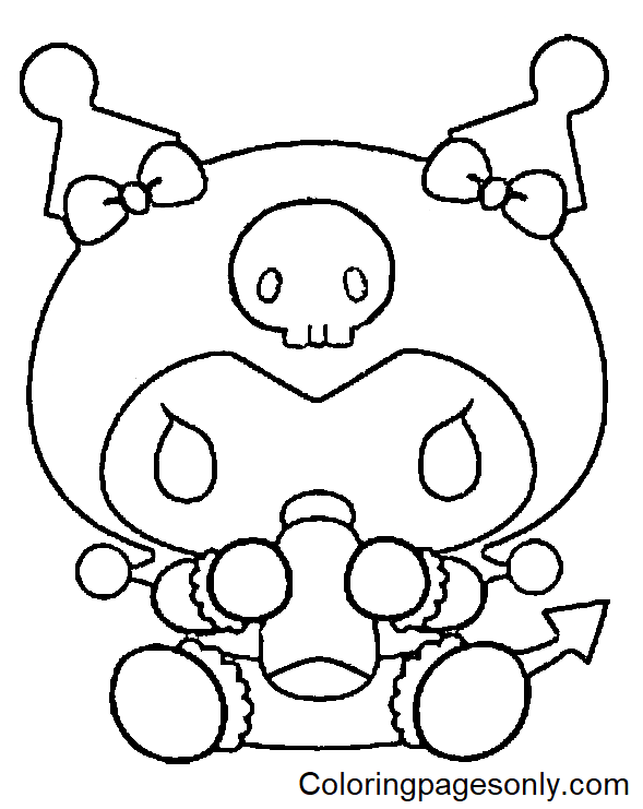 Kuromi Baby Coloring Page
