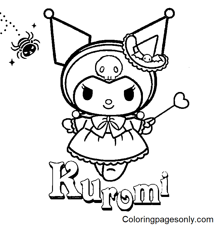 Kuromi Halloween Coloring Pages Kuromi Coloring Pages Coloring Pages For Kids And Adults