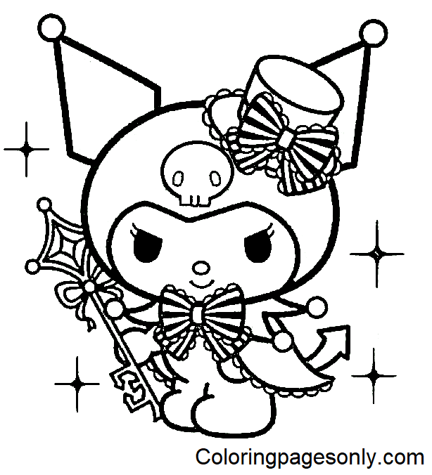 Kuromi Sheets Coloring Pages