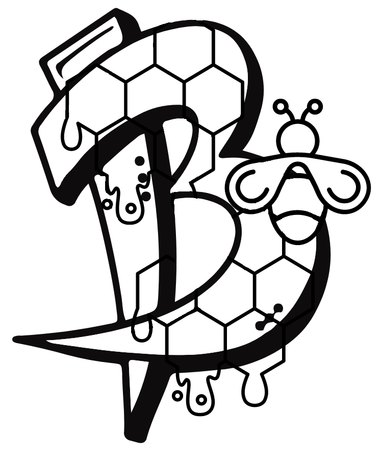 Letter B with Bee Coloring Pages