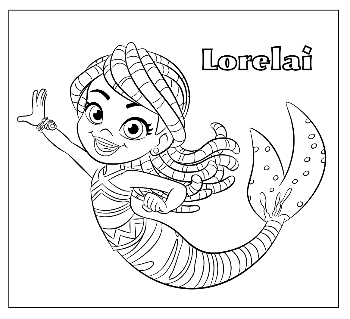 Lorelai from Santiago of The Seas Coloring Page
