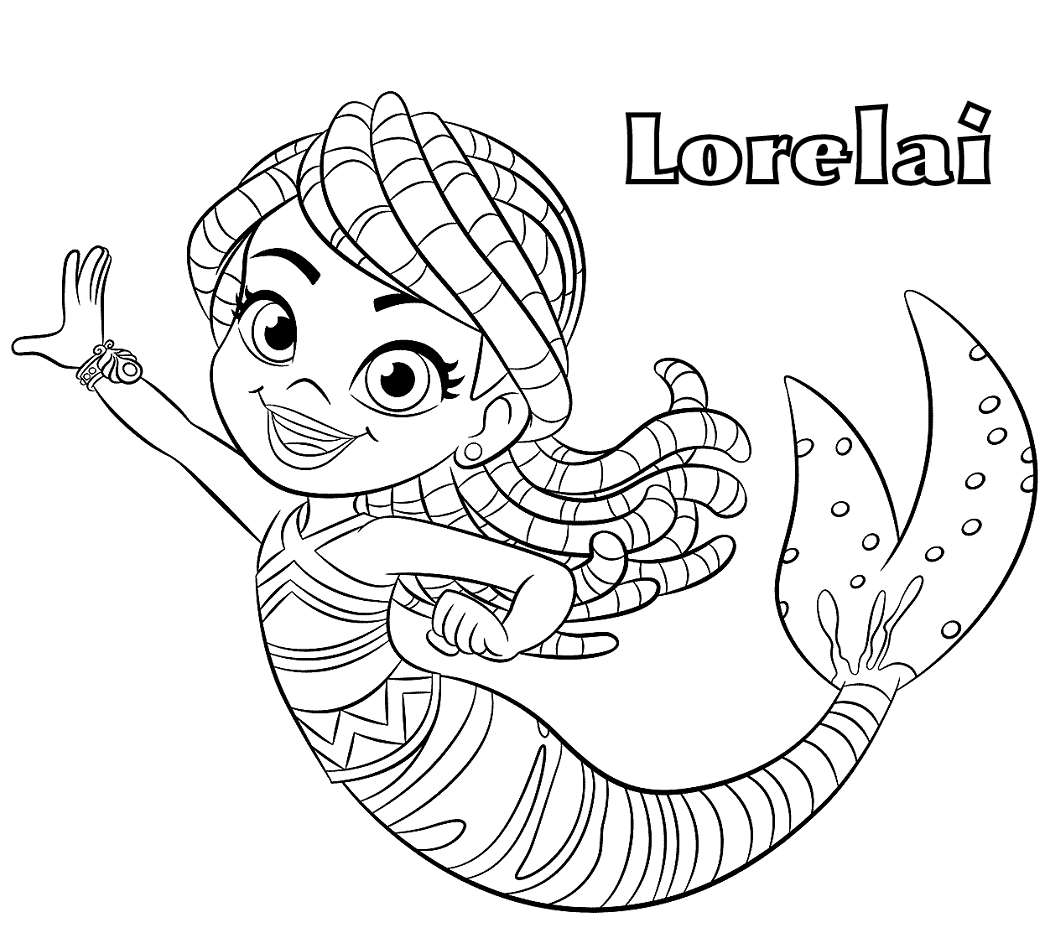 Lorelai from Santiago of The Seas Coloring Pages