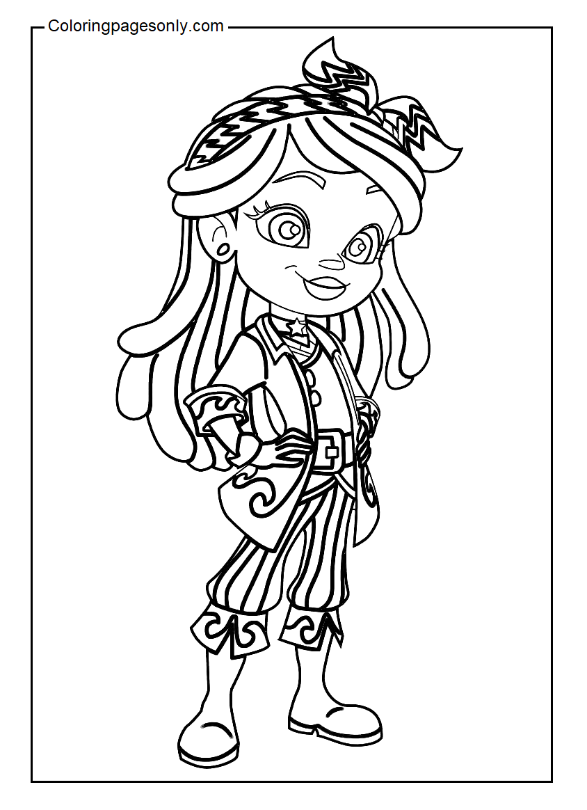 Lorelai In Santiago Of The Seas Coloring Pages