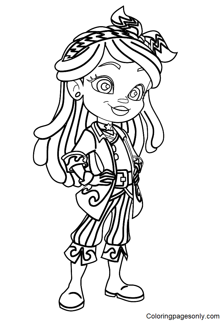 Lorelai in Santiago of The Seas Coloring Pages