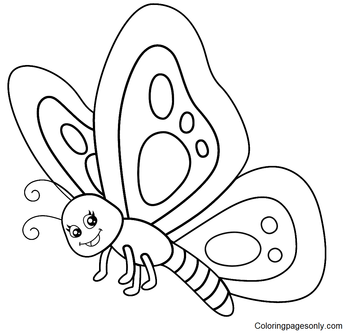 Lovely Butterfly Sheets Coloring Pages
