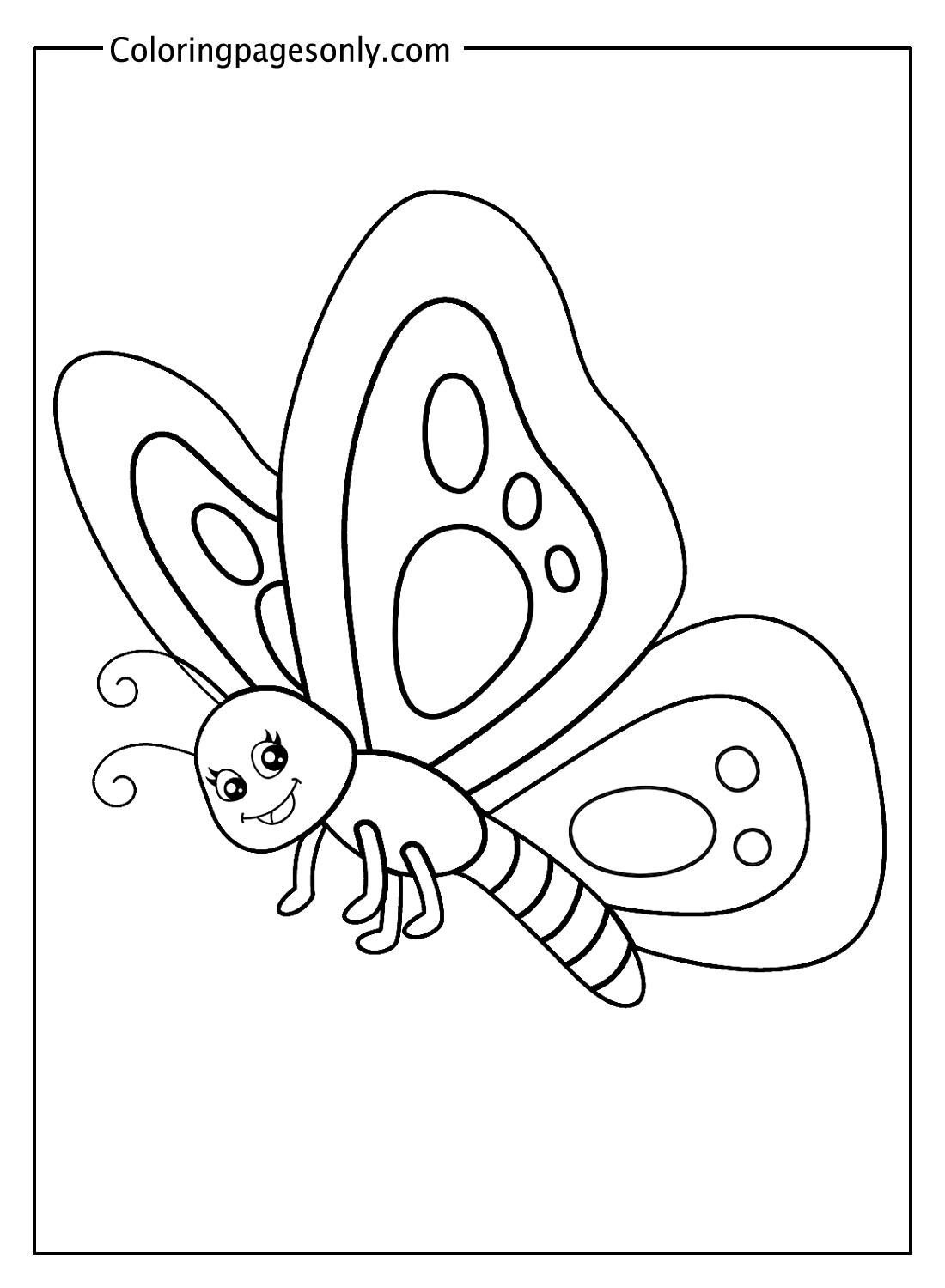 Lovely Butterfly Sheets Coloring Page - Free Printable Coloring Pages