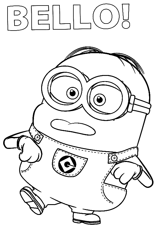 Minion 1 Coloring Pages