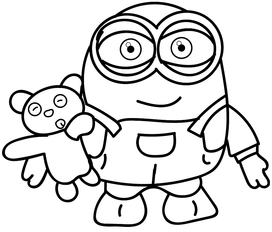 Minion And His Toys Coloring Pages
