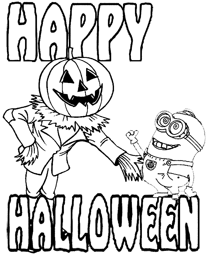 Minion y Jack O Lantern Halloween de Minion
