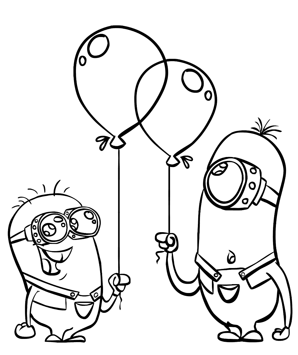 Minions From The Despicable Me Films Coloring Pages