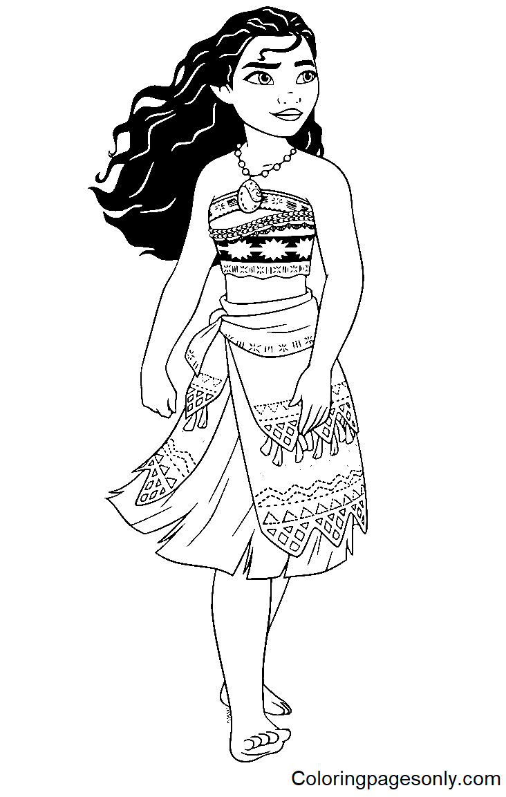 Moana Pictures to Print Coloring Page